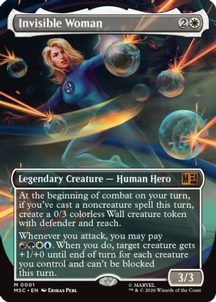 Invisible Woman (Borderless) |  (001) [Commander: Marvel Super Heroes]