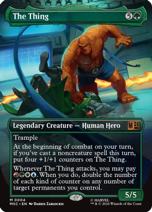 The Thing (Borderless) |  (004) [Commander: Marvel Super Heroes]