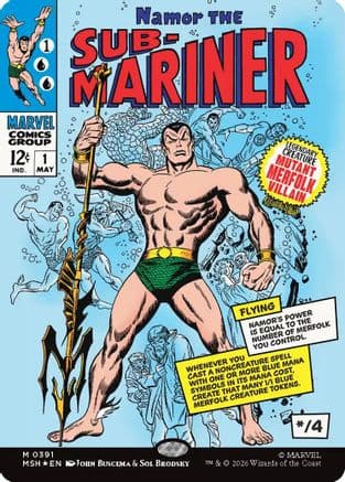 Namor The Sub-Mariner (Borderless) |  Foil (391) [Marvel Super Heroes]