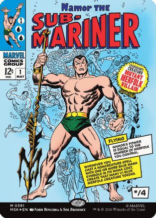 Namor The Sub-Mariner (Borderless) |  Foil (391) [Marvel Super Heroes]