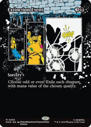 Extinction Event (Borderless) |  Foil (065) [Marvel Universe Eternal-Legal]