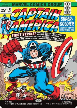Captain America, Super-Soldier (Borderless) |  Foil (387) [Marvel Super Heroes]