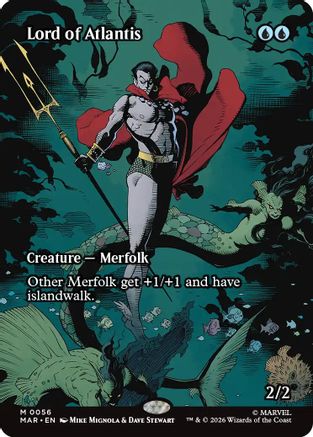 Lord of Atlantis (Borderless) |  Foil (056) [Marvel Universe Eternal-Legal]