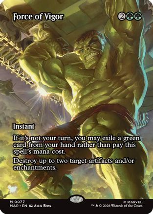 Force of Vigor (Borderless) |  Foil (077) [Marvel Universe Eternal-Legal]