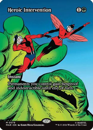 Heroic Intervention (0079) (Borderless) |  (079) [Marvel Universe Eternal-Legal]