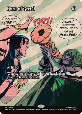 Horn of Greed (Borderless) |  (098) [Marvel Universe Eternal-Legal]