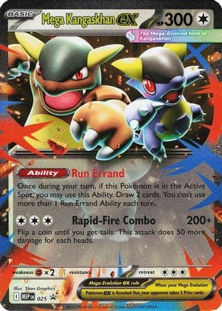 Mega Kangaskhan ex 025- ME Mega Evolution Promo Holofoil