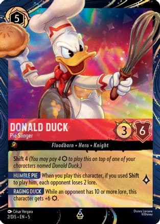 Donald Duck - Pie Slinger | Holofoil (2) [Disney Lorcana Promo Cards]