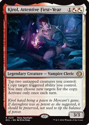 Kirol, Attentive First-Year |  Foil (231) [Lorwyn Eclipsed]