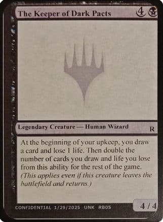 The Keeper of Dark Pacts |  () [Un-Known Event Playtest Cards]