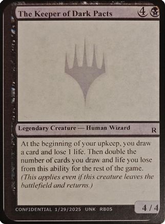 The Keeper of Dark Pacts |  () [Un-Known Event Playtest Cards]