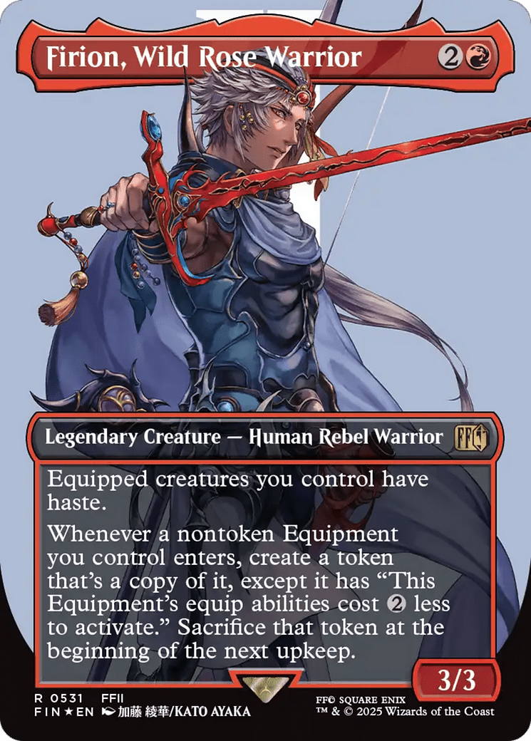 Firion, Wild Rose Warrior (Borderless) (Surge Foil) (531) [FINAL FANTASY]  Foil