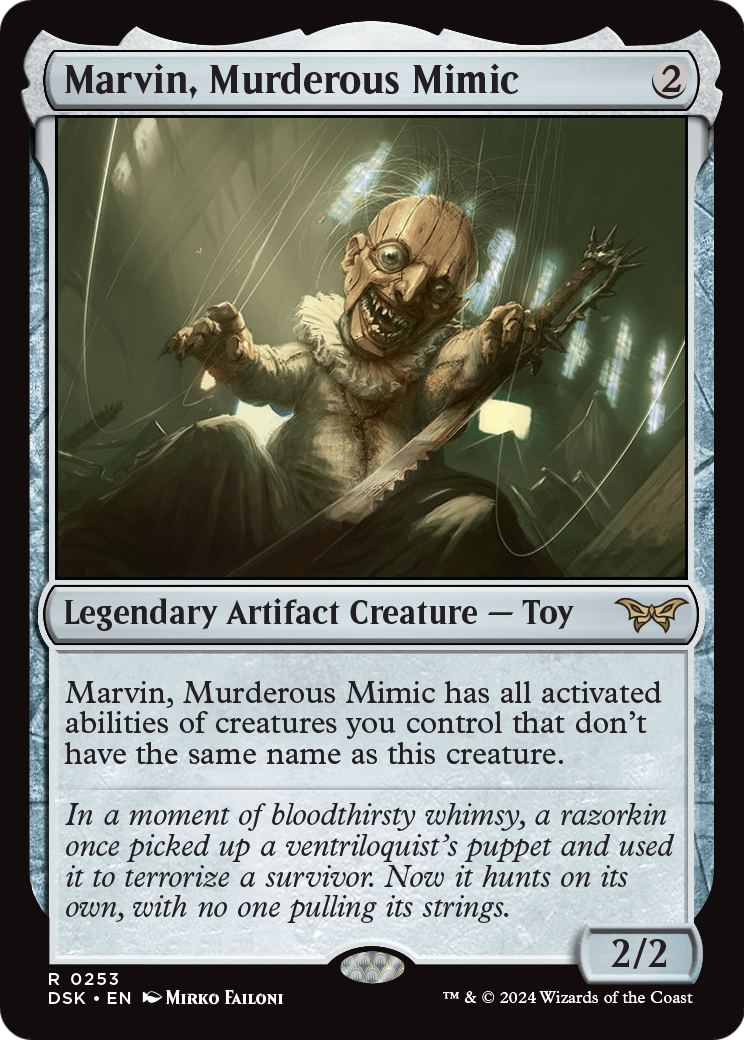 Marvin, Murderous Mimic [Duskmourn: House of Horror] Foil