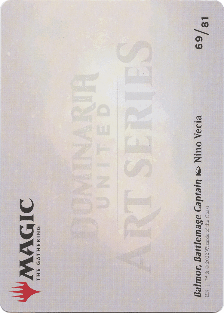Balmor, Battlemage Captain // Balmor, Battlemage Captain (ADMU-069) - Dominaria United Art Series (Borderless) Foil