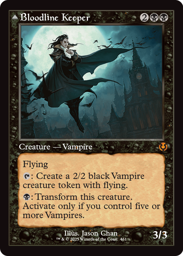 Bloodline Keeper // Lord of Lineage (Retro Frame) (-461) [Innistrad Remastered]  Foil