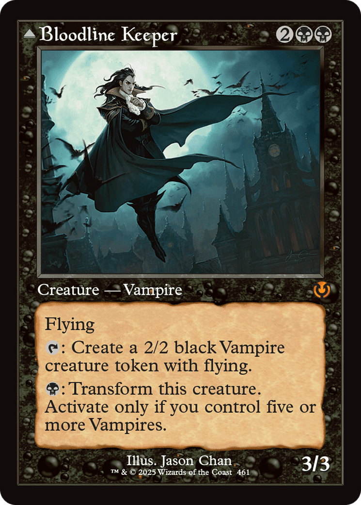 Bloodline Keeper // Lord of Lineage (Retro Frame) (-461) [Innistrad Remastered]  Foil