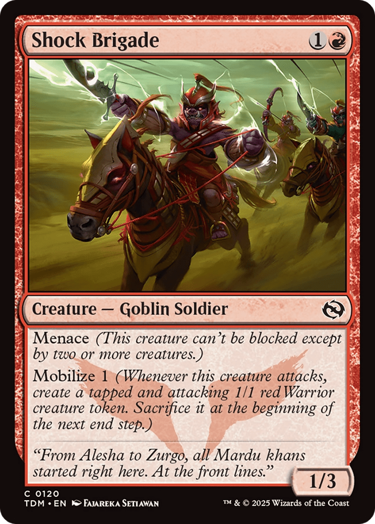 Shock Brigade (120) [Tarkir: Dragonstorm]  Foil