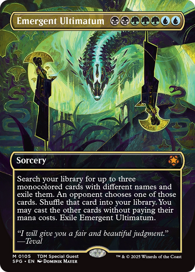 Emergent Ultimatum (Borderless) (105) [Special Guests]  Foil