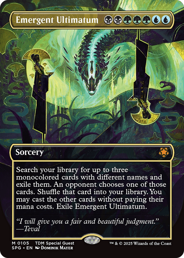 Emergent Ultimatum (Borderless) (105) [Special Guests]  Foil