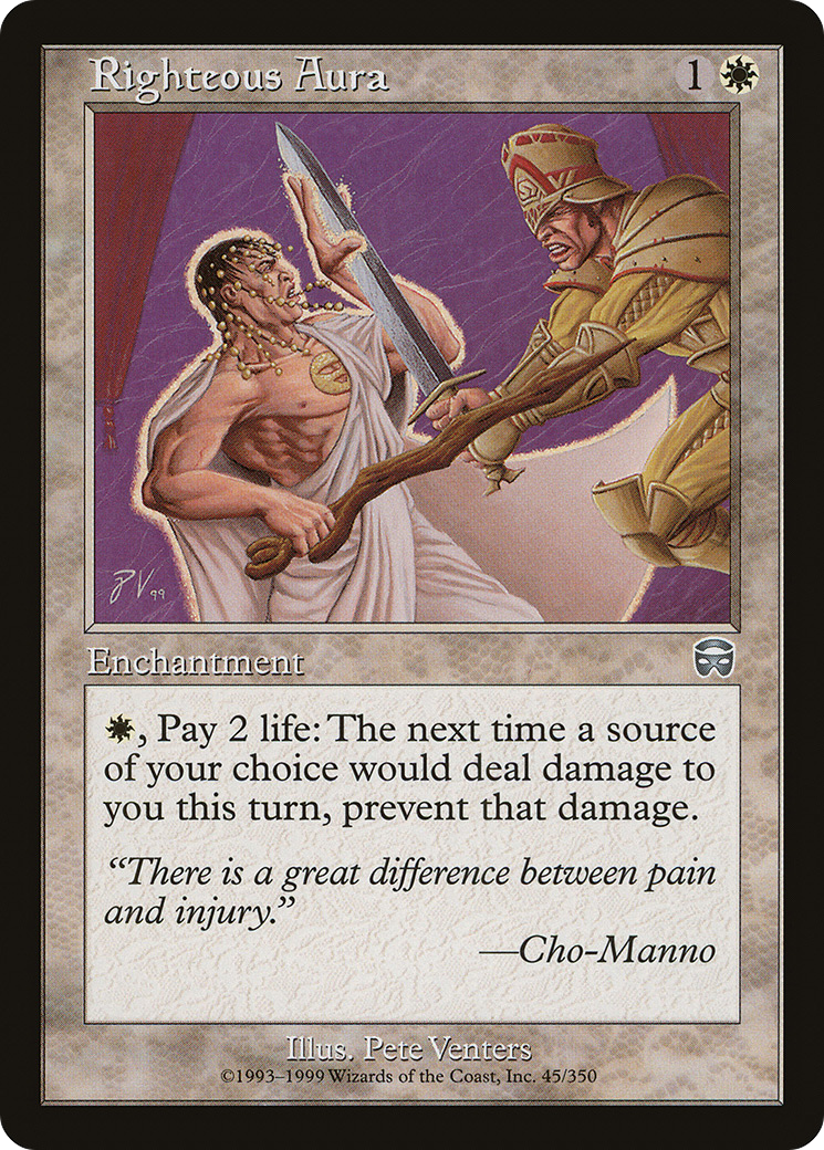 Righteous Aura [Mercadian Masques] Foil