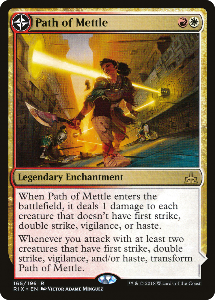 Path of Mettle // Metzali, Tower of Triumph [Rivals of Ixalan] Foil