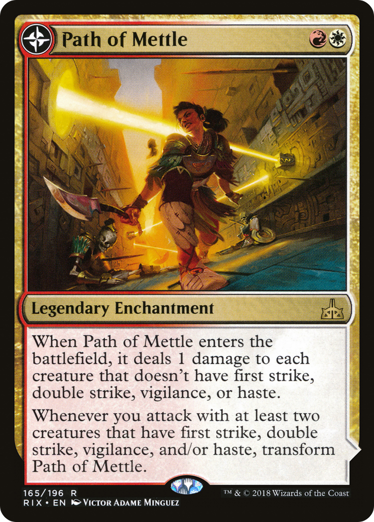 Path of Mettle // Metzali, Tower of Triumph [Rivals of Ixalan] Foil