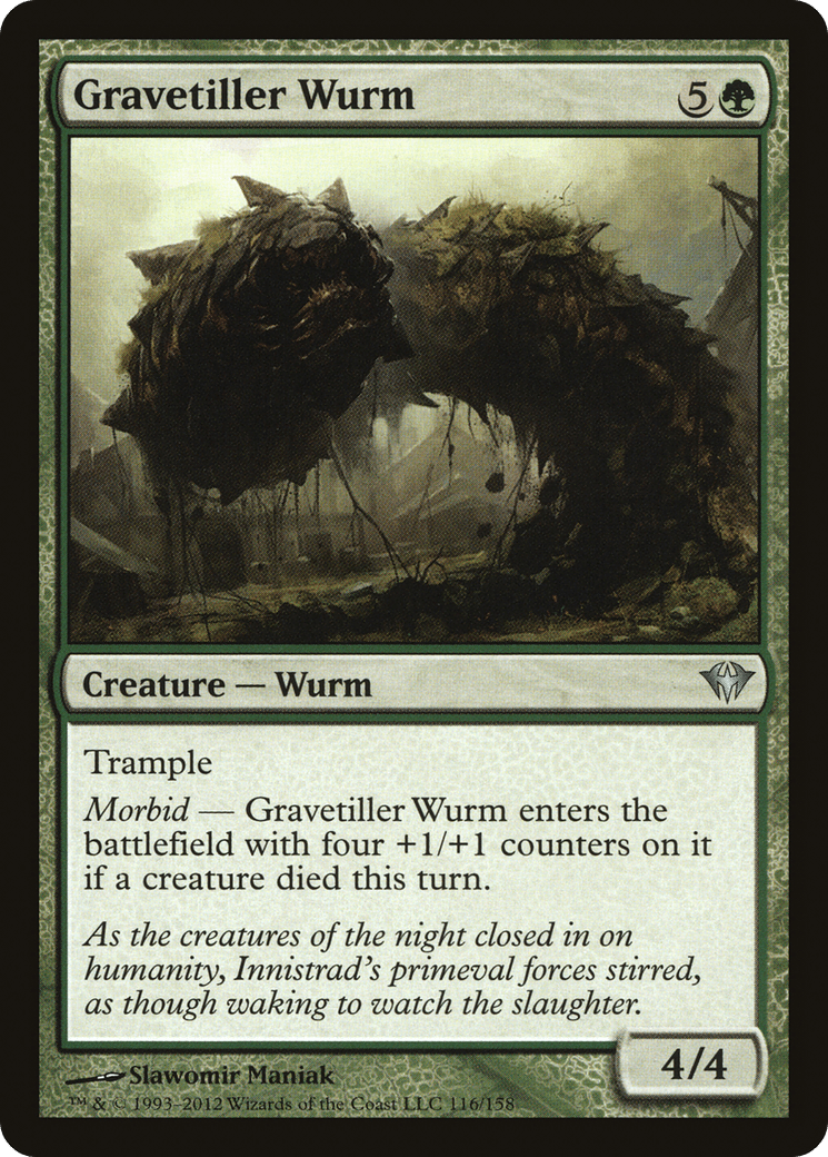 Gravetiller Wurm [Dark Ascension] Foil