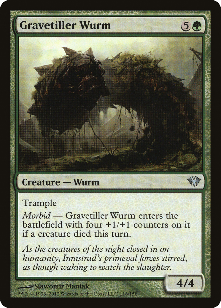 Gravetiller Wurm [Dark Ascension] Foil