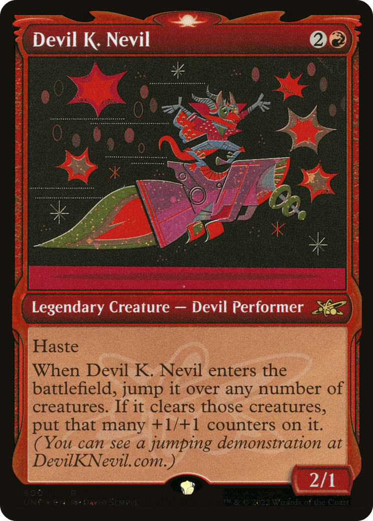 Devil K. Nevil (Showcase) (Galaxy Foil) [Unfinity]