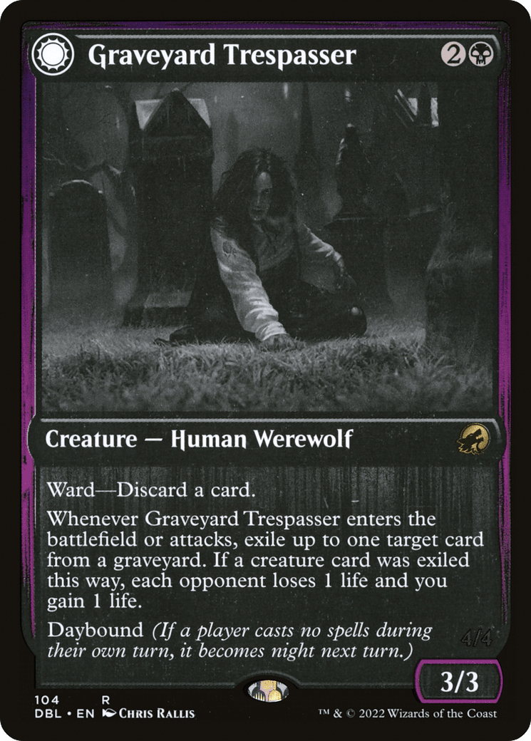 Graveyard Trespasser // Graveyard Glutton [Innistrad: Double Feature] Foil