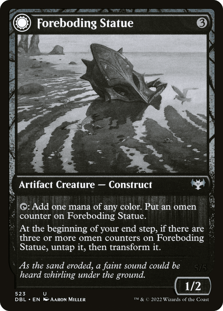 Foreboding Statue // Forsaken Thresher [Innistrad: Double Feature] Foil