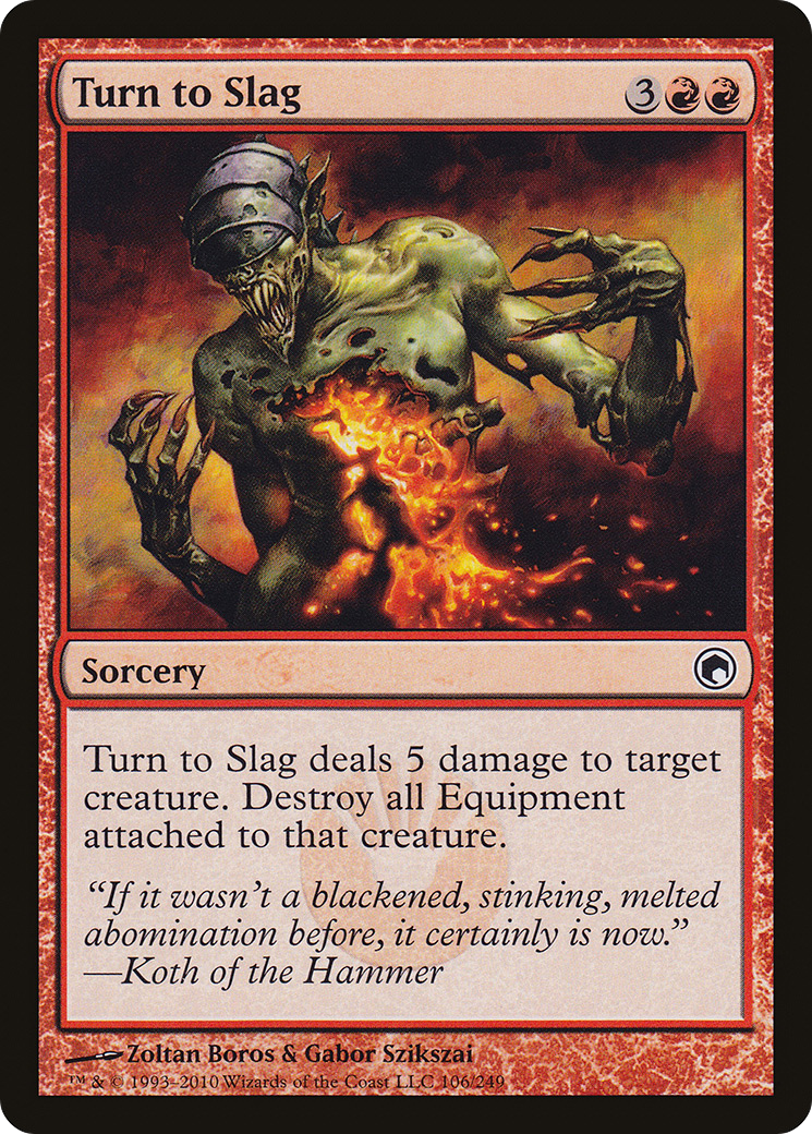Turn to Slag [Scars of Mirrodin] Foil