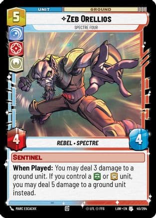 Zeb Orellios - Spectre Four |  (45/264)  [A Lawless Time]