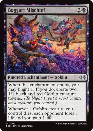 Boggart Mischief |  Foil (092) [Lorwyn Eclipsed]