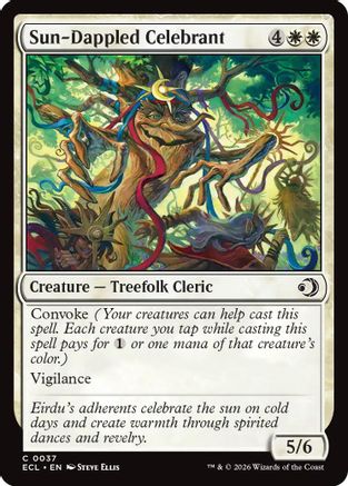 Sun-Dappled Celebrant |  (037) [Lorwyn Eclipsed]