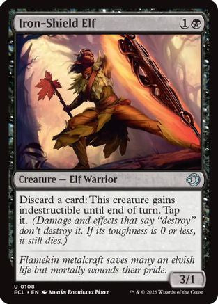 Iron-Shield Elf |  Foil (108) [Lorwyn Eclipsed]