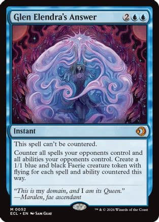 Glen Elendra's Answer |  (052) [Lorwyn Eclipsed]