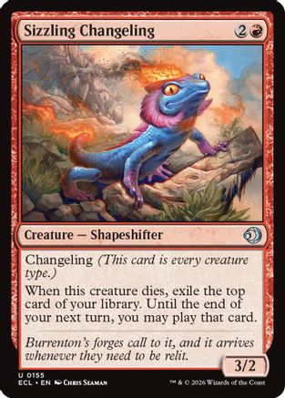 Sizzling Changeling |  Foil (155) [Lorwyn Eclipsed]