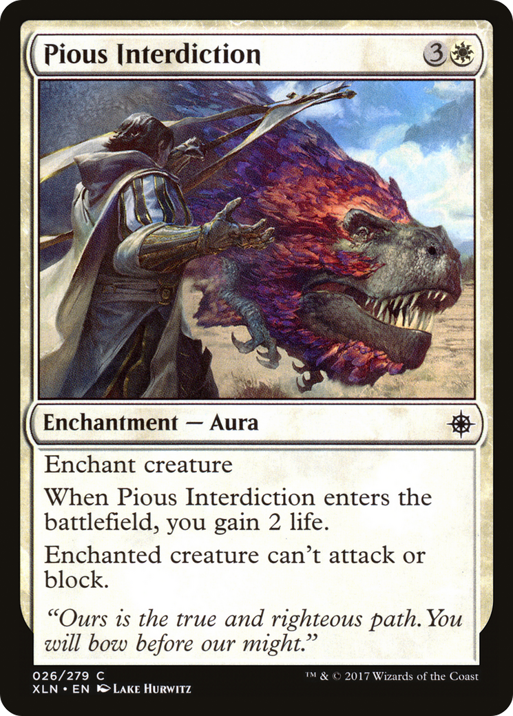 Pious Interdiction [Ixalan] Foil