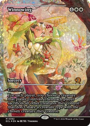 Winnowing (Showcase) (Fracture Foil) |  Foil (392) [Lorwyn Eclipsed]