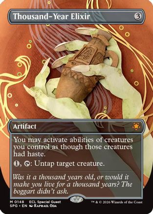 Thousand-Year Elixer (Borderless) |  Foil (148) [Special Guests]