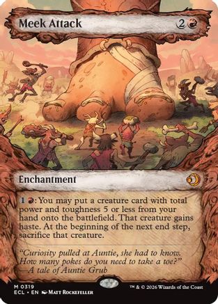 Meek Attack (0319) (Showcase) |  Foil (319) [Lorwyn Eclipsed]