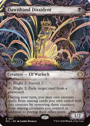 Dawnhand Dissident (Showcase) |  Foil (311) [Lorwyn Eclipsed]