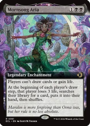 Mornsong Aria (Extended Art) |  Foil (361) [Lorwyn Eclipsed]