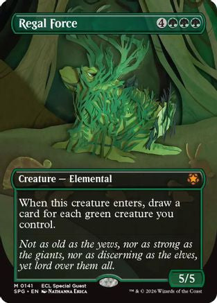 Regal Force (Borderless) |  Foil (141) [Special Guests]