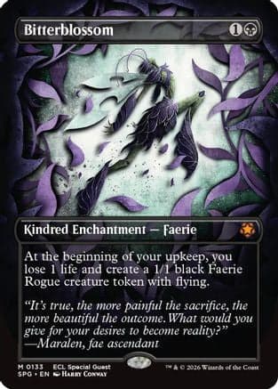 Bitterblossom (Borderless) |  Foil (133) [Special Guests]