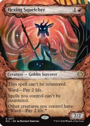 Hexing Squelcher (Showcase) |  Foil (317) [Lorwyn Eclipsed]
