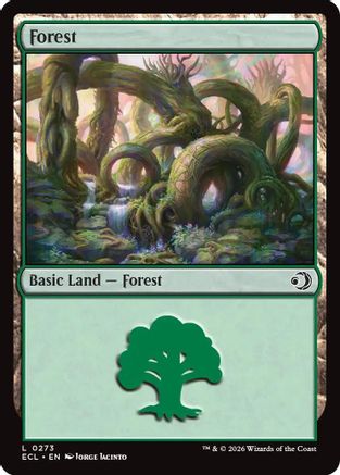 Forest (0273) |  Foil (273) [Lorwyn Eclipsed]