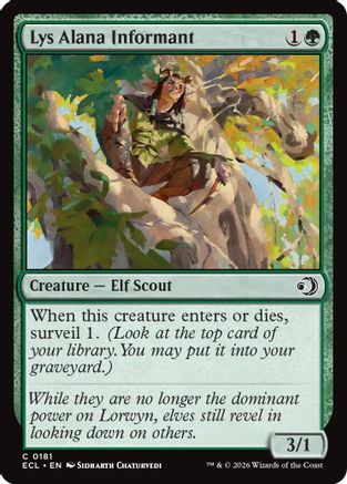 Lys Alana Informant |  Foil (181) [Lorwyn Eclipsed]