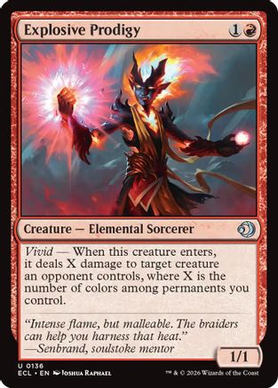 Explosive Prodigy |  Foil (136) [Lorwyn Eclipsed]